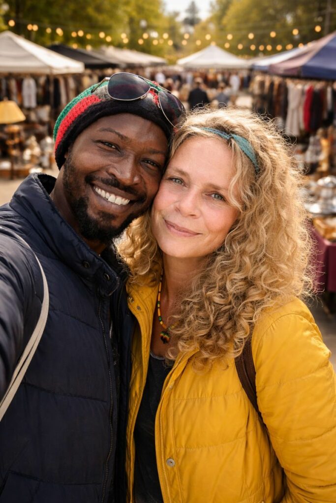 Angie & Rick auf dem Markt