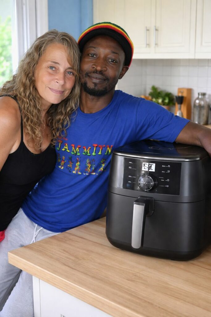 Rick und Angie mit Airfryer